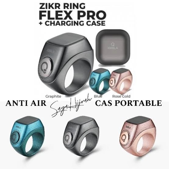 zikr ring flex pro graphite
(smart zikr ring with adjustable sizes)